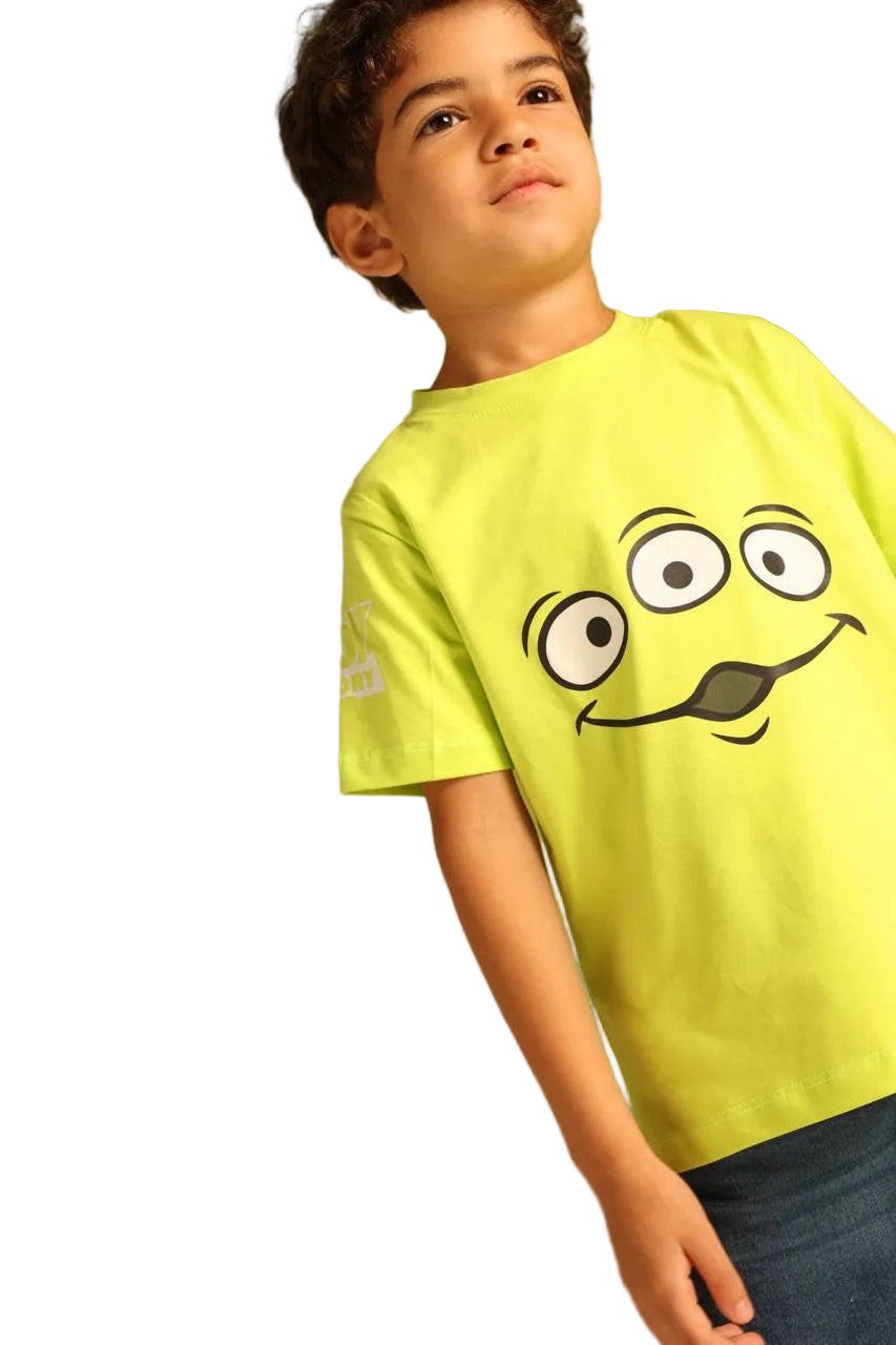 Disney Toy Story Alien Boys T-Shirt – Neon Green Cotton Summer Tee |Casual Top| B1707