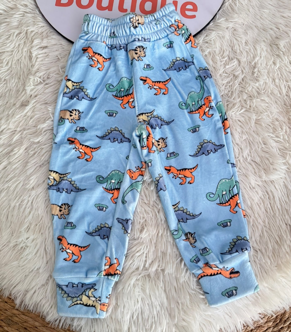 Boys Dinosaur Pajama Set | Long Sleeve Cotton Sleepwear : DB1-001B