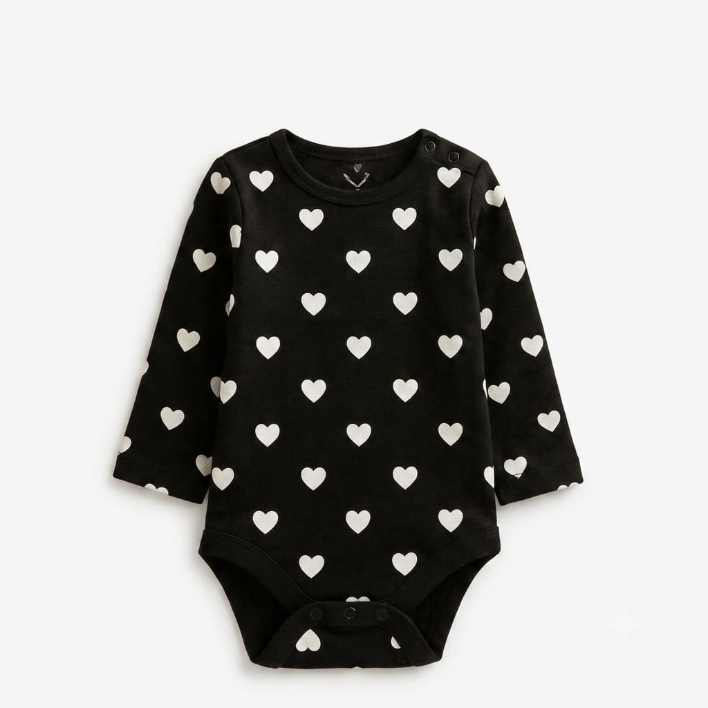 Baby 4-Piece Long Sleeve Bodysuits Set – Soft Cotton, Cute Prints : VA1-003
