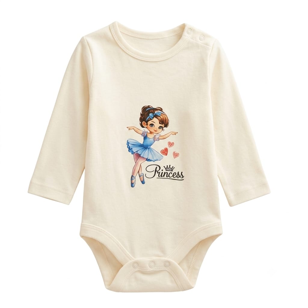 Baby 4-Piece Long Sleeve Bodysuits Set – Soft Cotton, Cute Prints : VA1-003