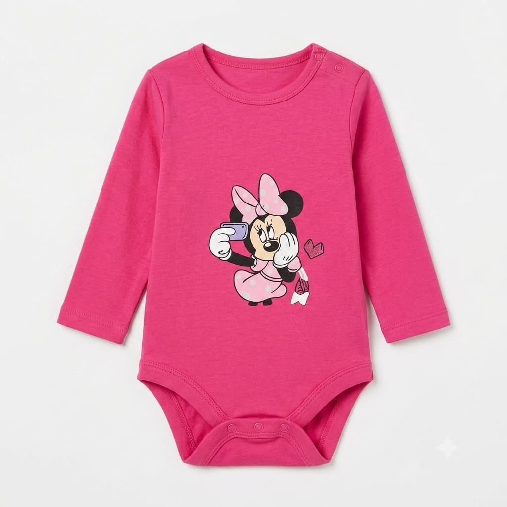 Baby 4-Piece Long Sleeve Bodysuits Set – Soft Cotton, Cute Prints : VA1-003