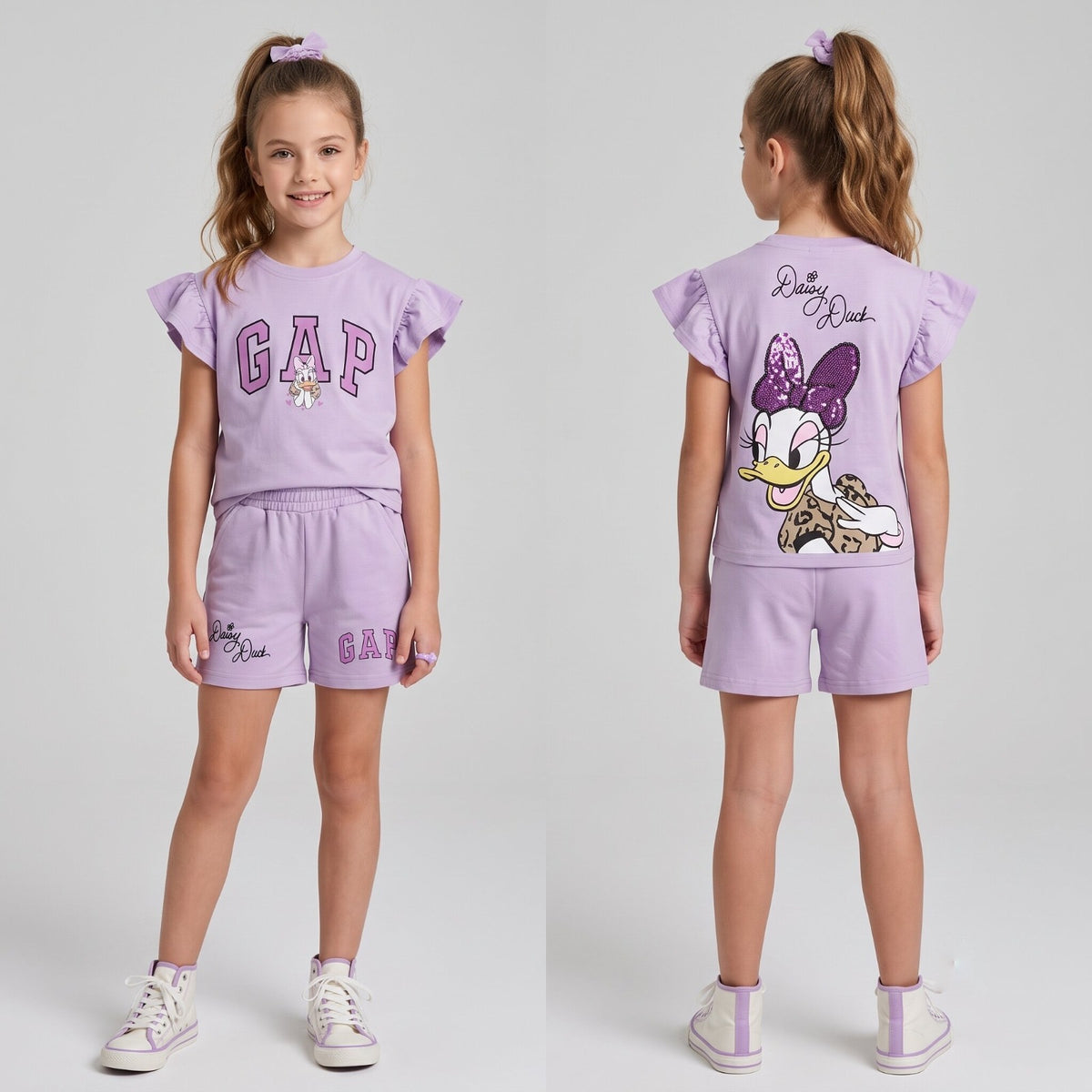 Girls Daisy Duck Summer Set – Lilac