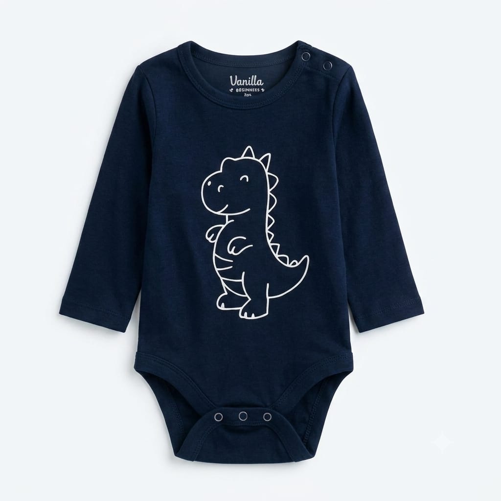 Baby 4-Piece Long Sleeve Bodysuits Set – Soft Cotton, Cute Prints : VA1-001