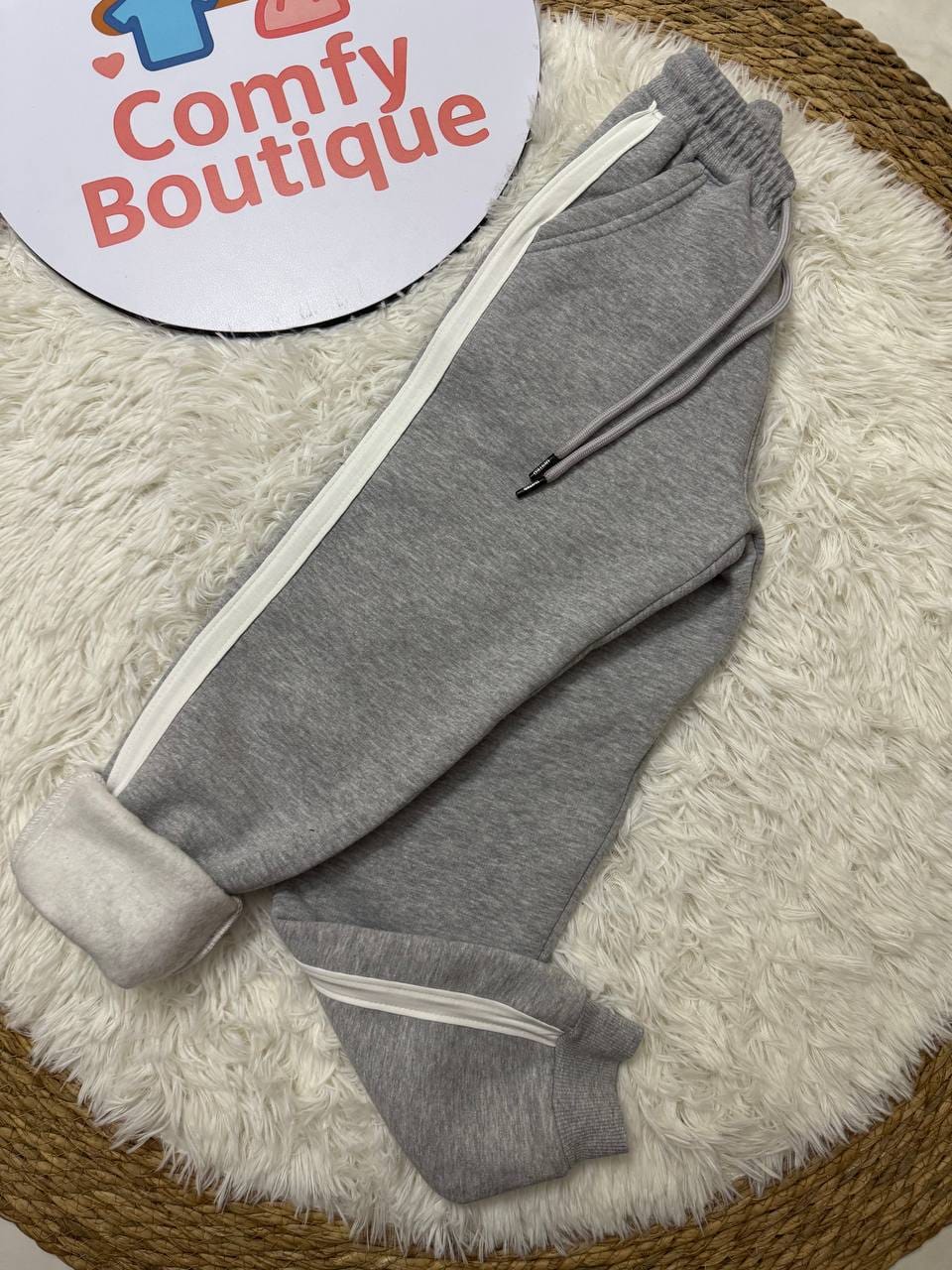 Grey Zip-Up Hoodie & Jogger Set