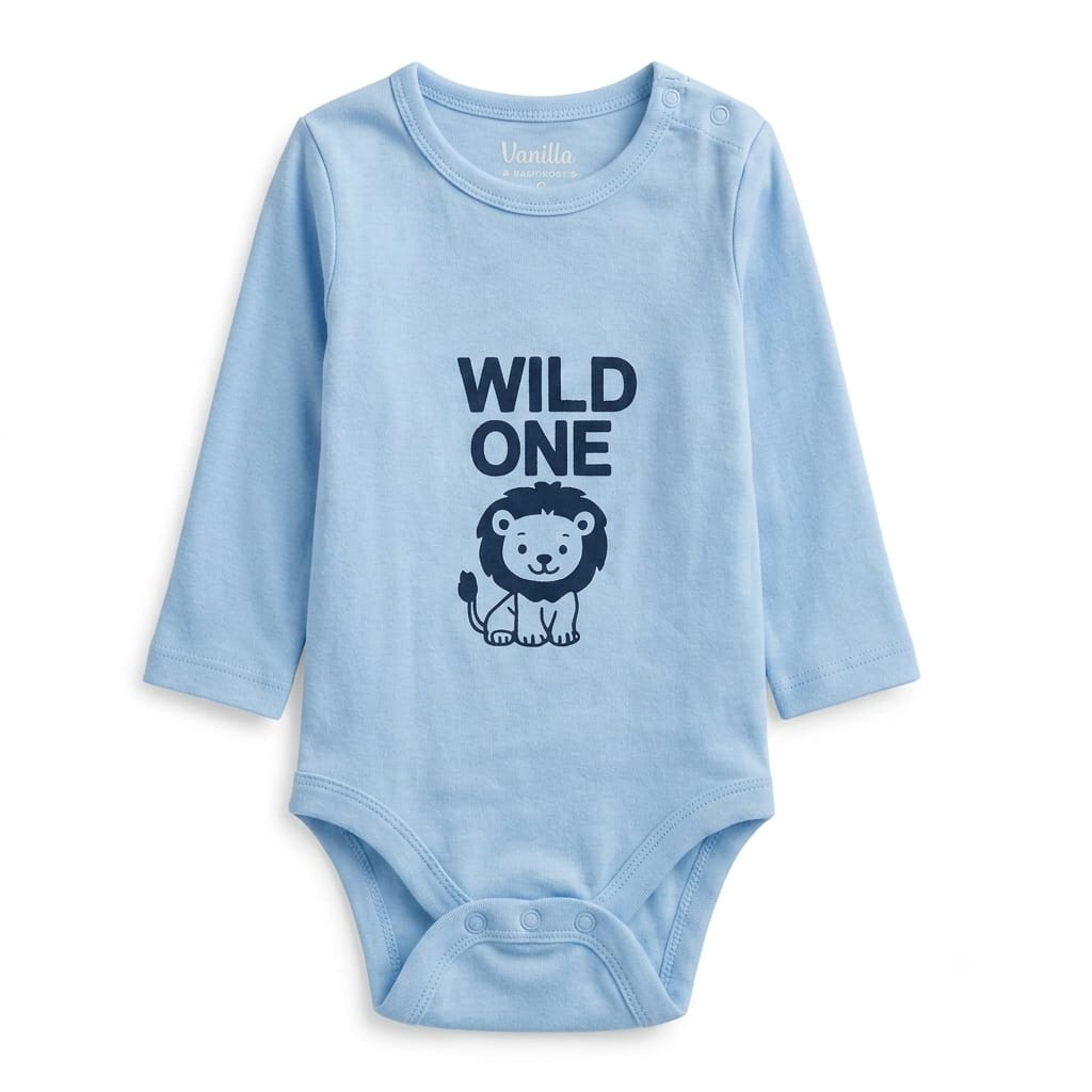 Baby 4-Piece Long Sleeve Bodysuits Set – Soft Cotton, Cute Prints : VA1-001