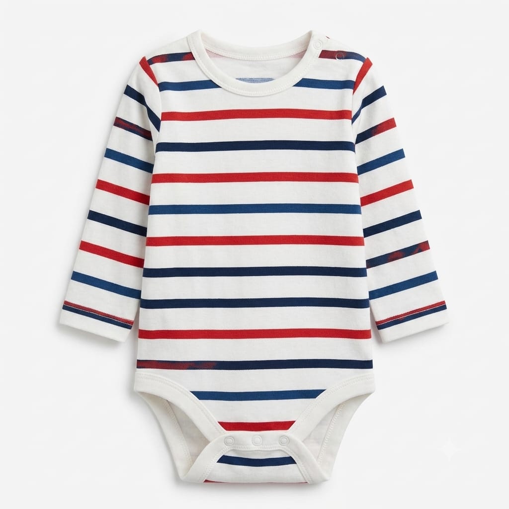 Baby 4-Piece Long Sleeve Bodysuits Set – Soft Cotton, Cute Prints : VA1-004