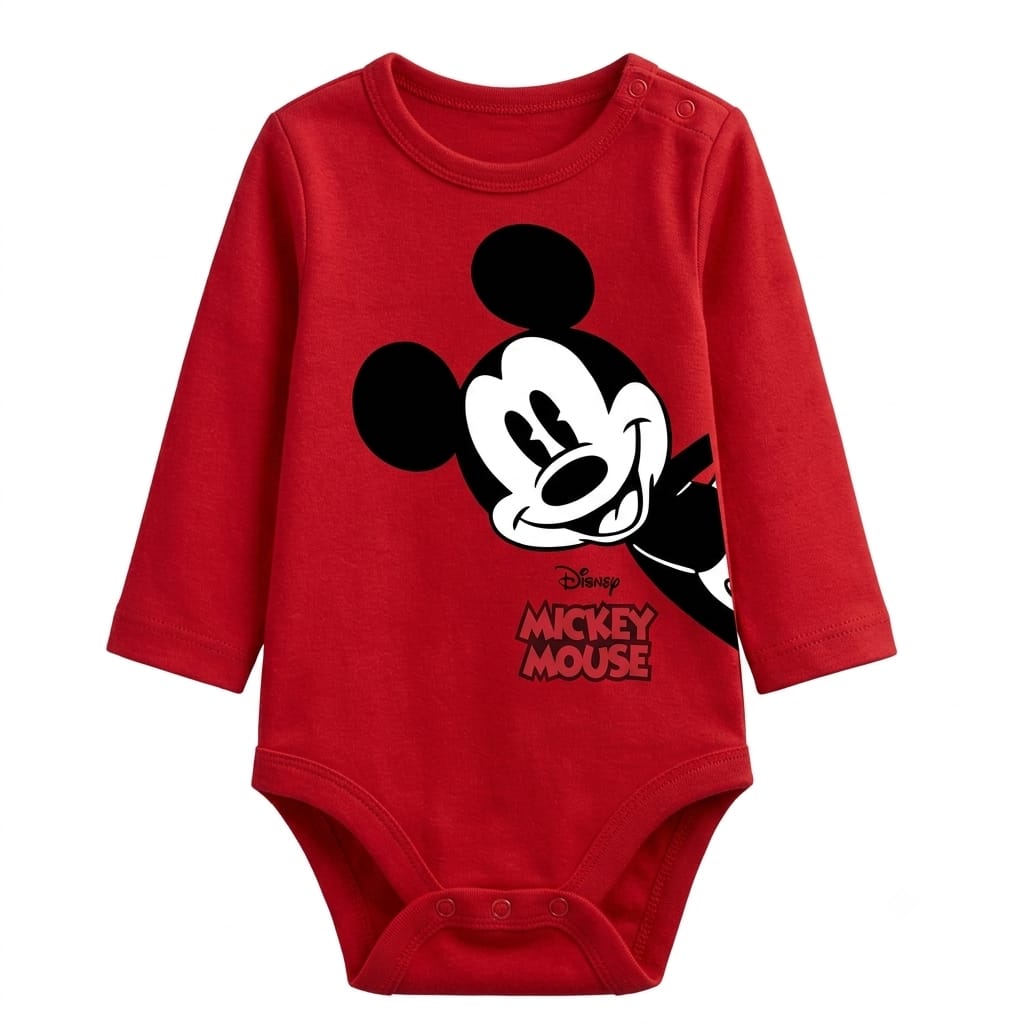 Baby 4-Piece Long Sleeve Bodysuits Set – Soft Cotton, Cute Prints : VA1-004