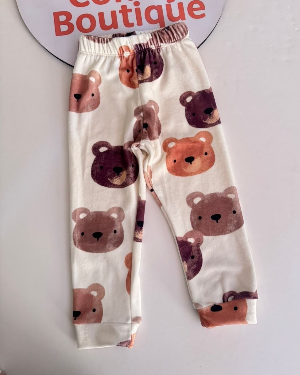 Boys' Teddy Bear Soft Velvet Pajama Set : BK1-004B