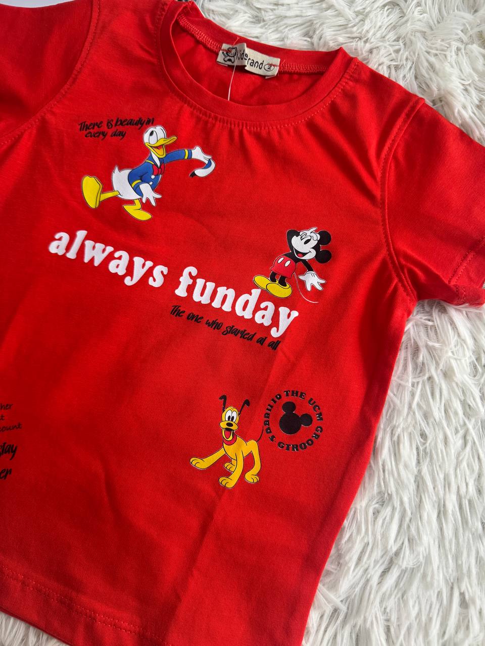 Boys Summer T-Shirt & Shorts Set | Always Sunday Print | 100% Cotton | KB001B