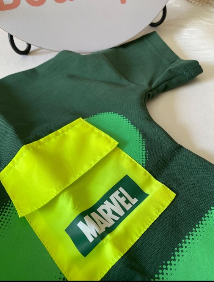 Boys’ Marvel Green Pocket T-Shirt | Casual Summer Cotton Tee|B1734
