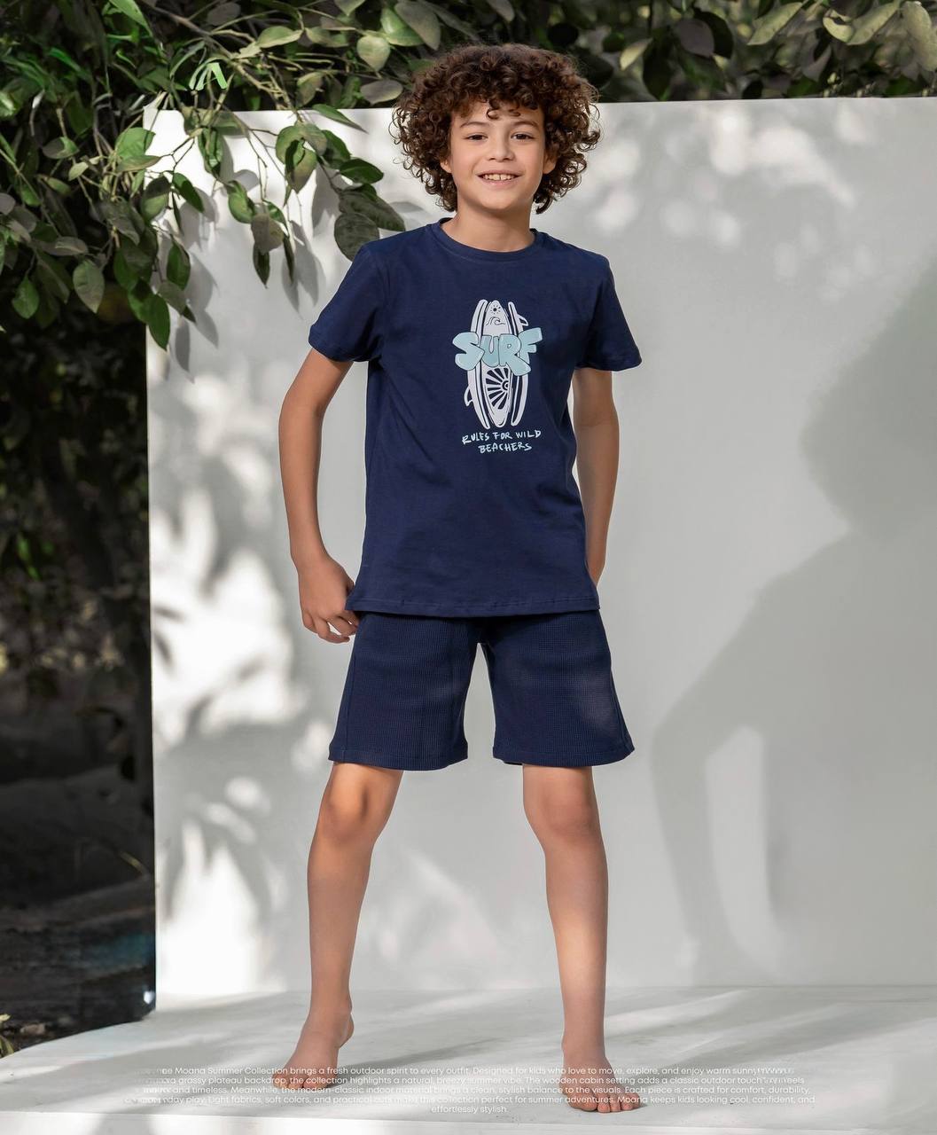 Surf Rules For Wild Beachers Boys Cotton set
