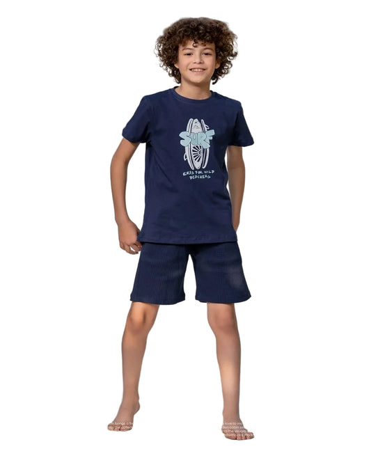Surf Rules For Wild Beachers Boys Cotton set MO2586