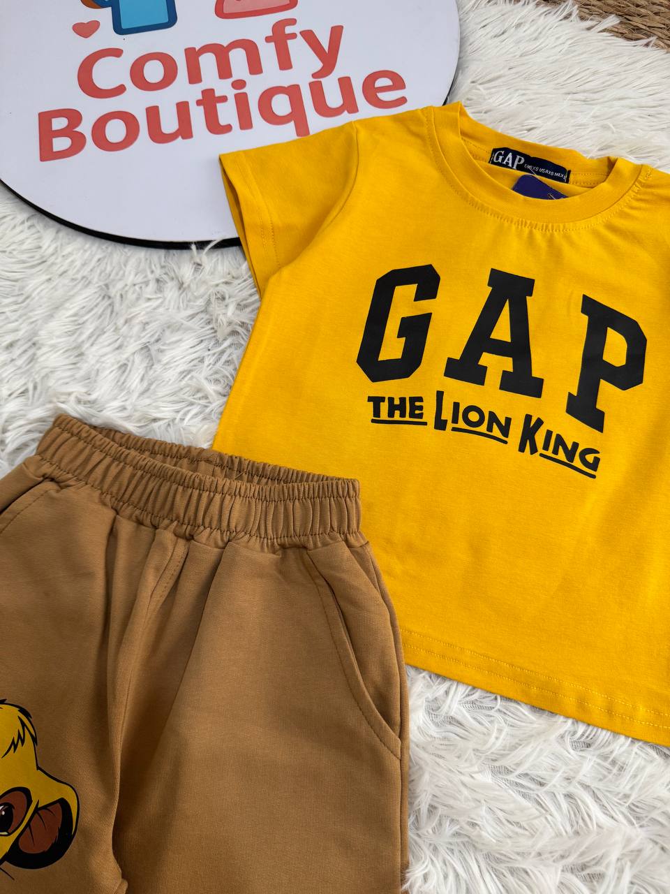 Fun Cartoon-Themed Summer Outfit for Boys