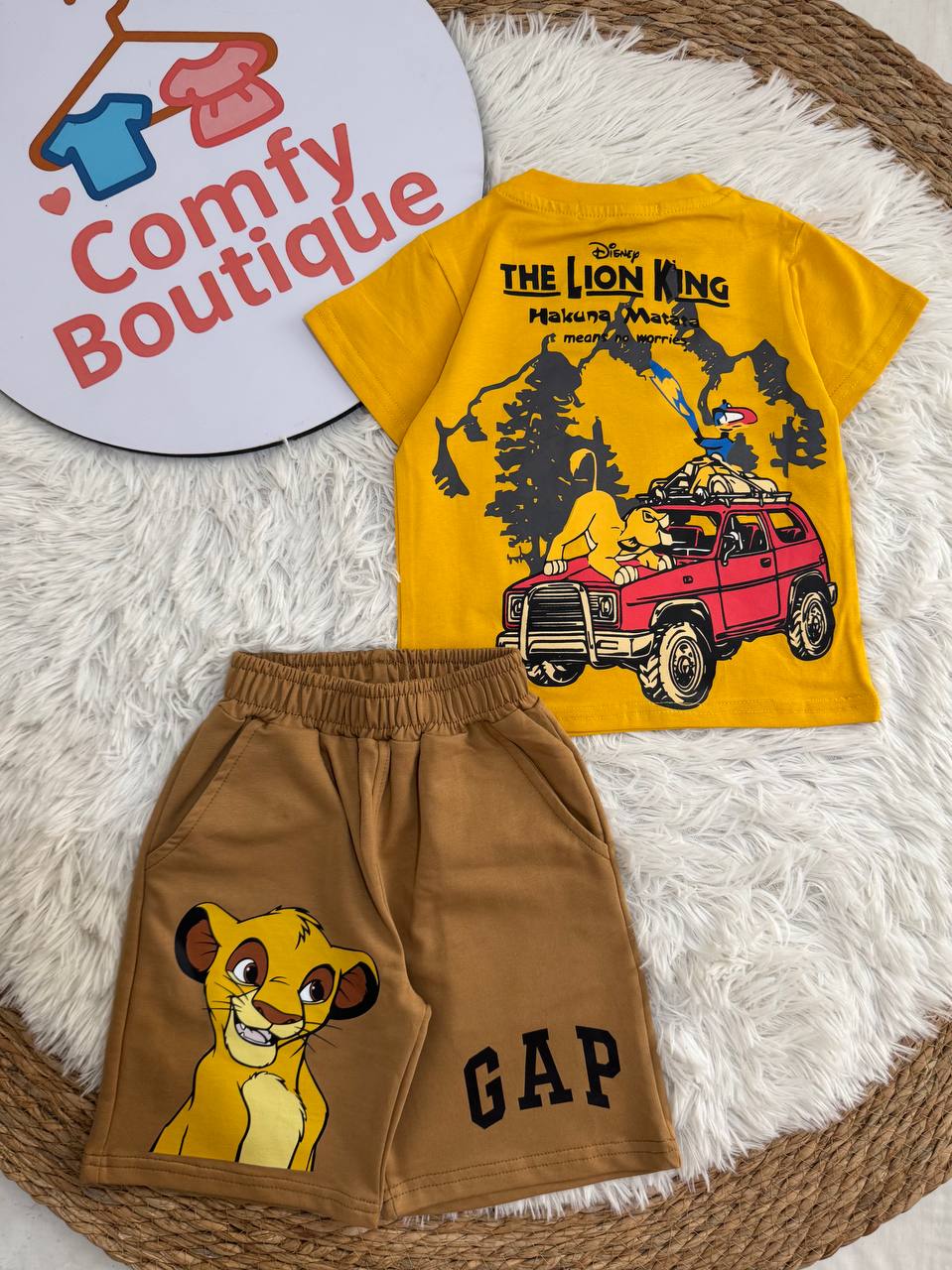 Fun Cartoon-Themed Summer Outfit for Boys