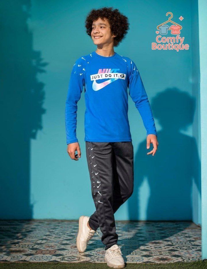 Boys Casual Graphic Shirt and Track Pants Set