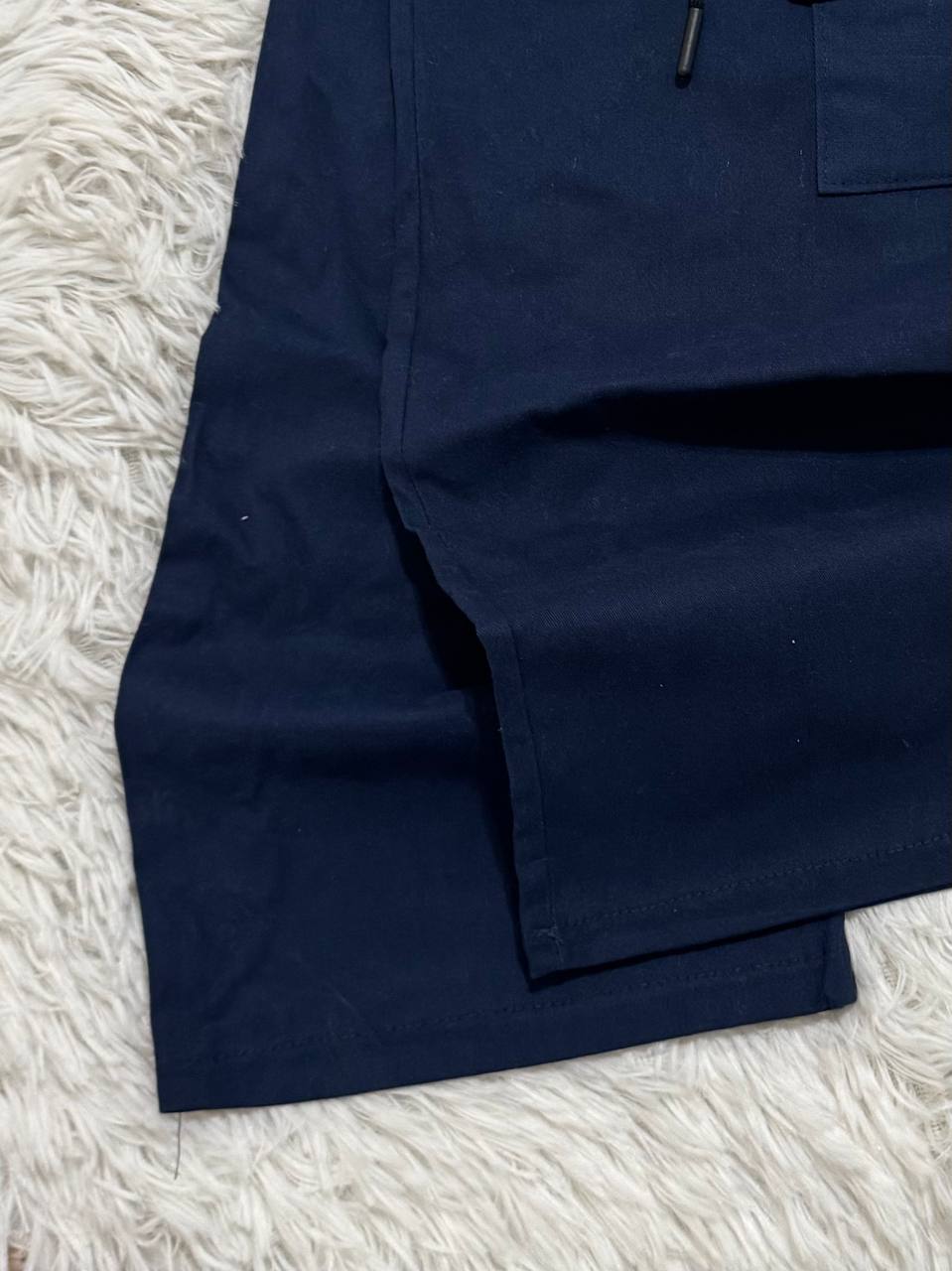 Girls’ Butterfly Embellished Sweatshirt & Navy Wide Leg Cargo Pants Set – Casual Kids Outfit, Long Sleeve |ZU313