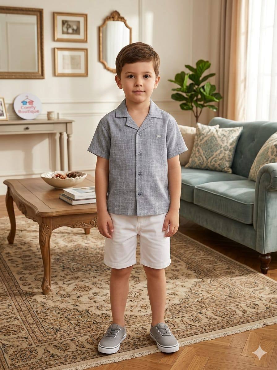 Boys Premium Textured Shirt