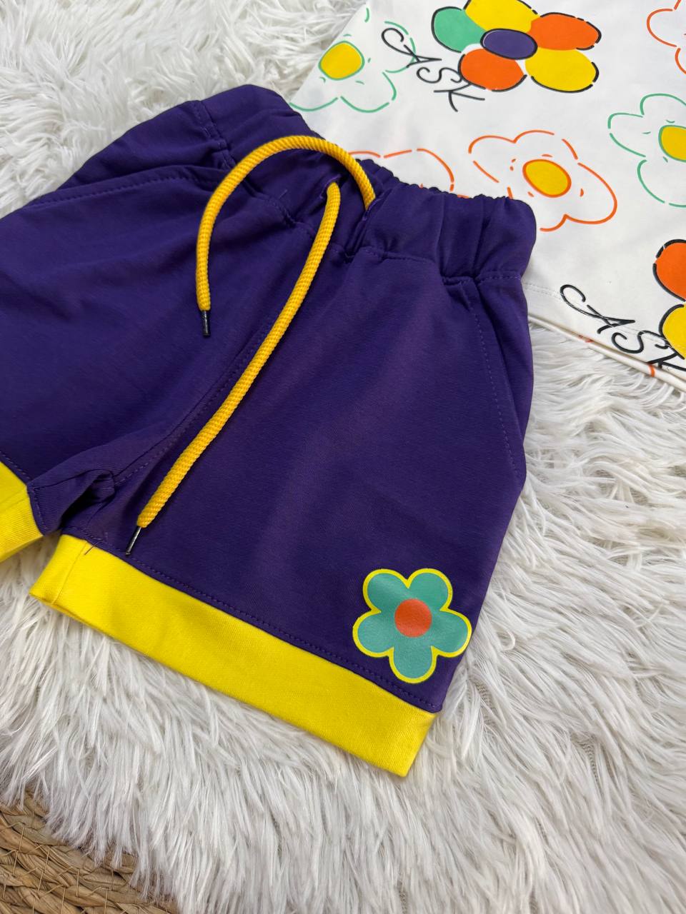 Bright Blossom Girls Matching Set