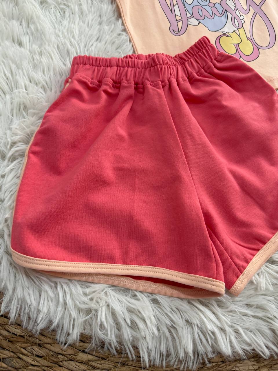 Girls Daisy Duck Summer Set – Pink Bow Edition