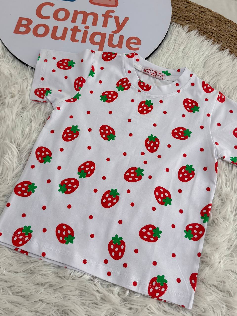 Girls Strawberry Summer Set
