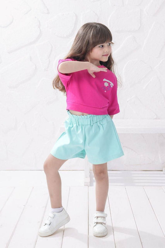 Sweet Blossom Girls OutfitGirls Trendy Summer Co-ord Set| BB11284