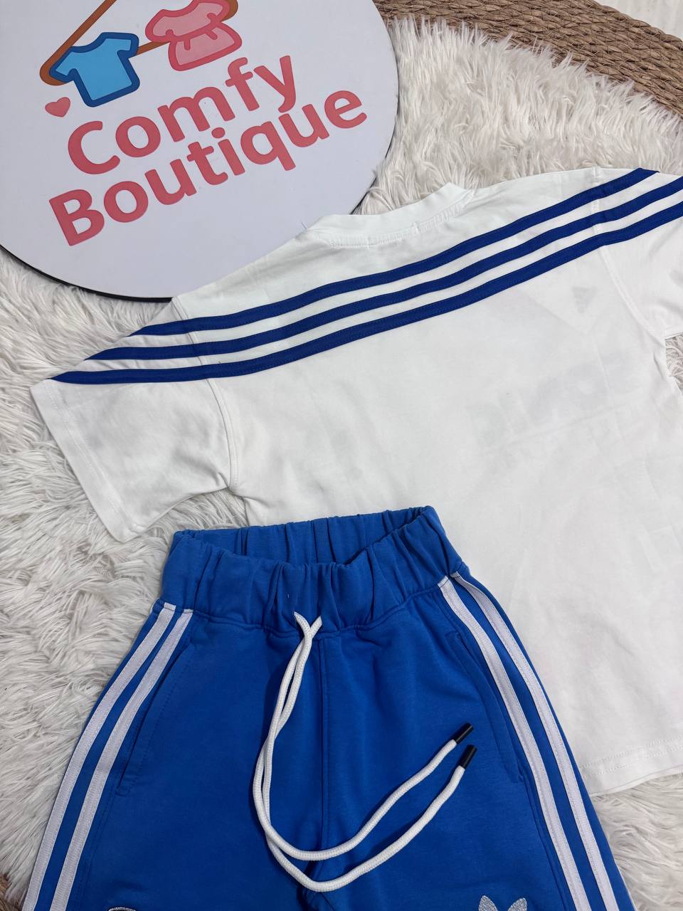 Boys Sonic Cotton T-Shirt & Shorts Set – Soft Summer Outfit for Kids