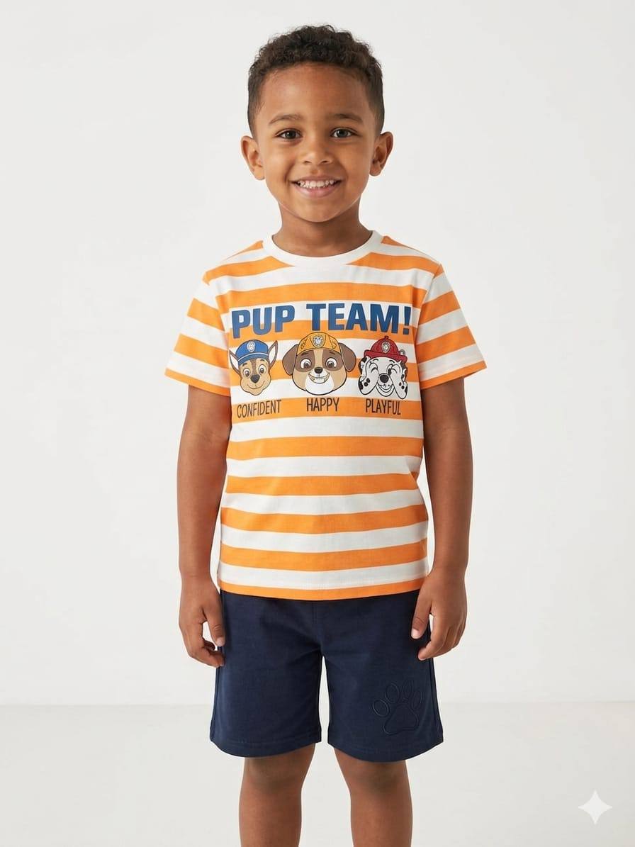 Disney Lion King Hakuna Matata Boys Summer Set – Yellow Cotton T-Shirt & Striped Shorts | Kids Outfit