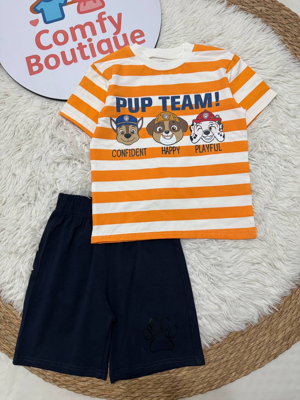 Disney Lion King Hakuna Matata Boys Summer Set – Yellow Cotton T-Shirt & Striped Shorts | Kids Outfit
