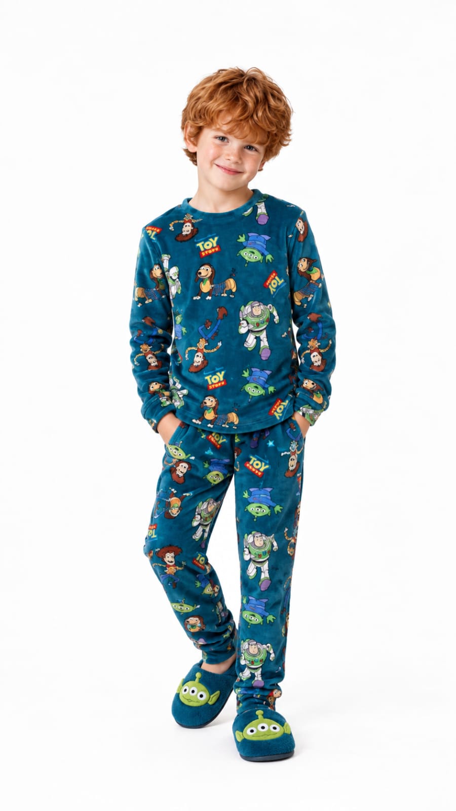 Boys' Toy Story Pajama Set | Long Sleeve Cozy Sleepwear  : DB1-004B