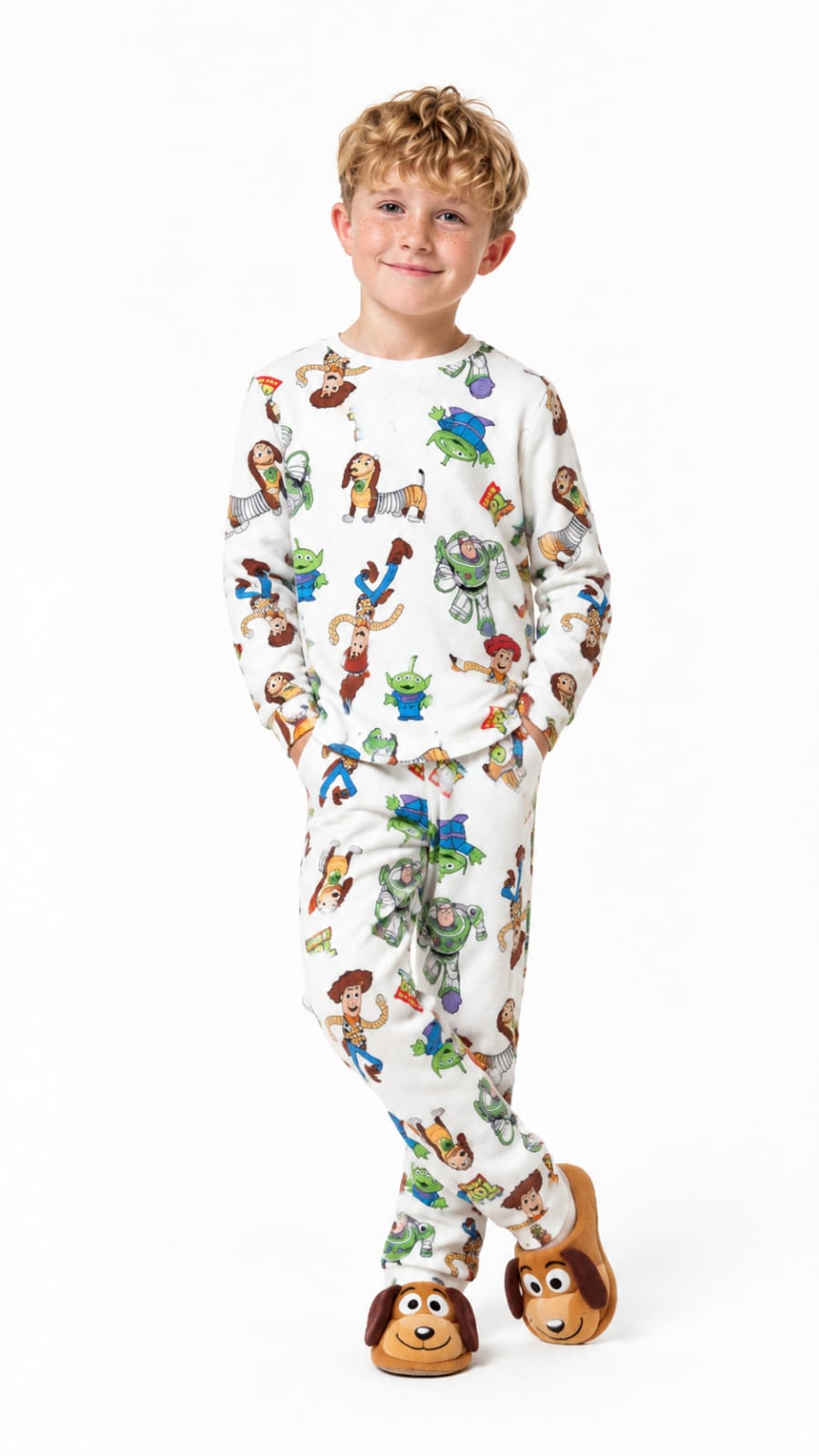 Boys' Toy Story Pajama Set | Long Sleeve Cozy Sleepwear  : DB1-003B