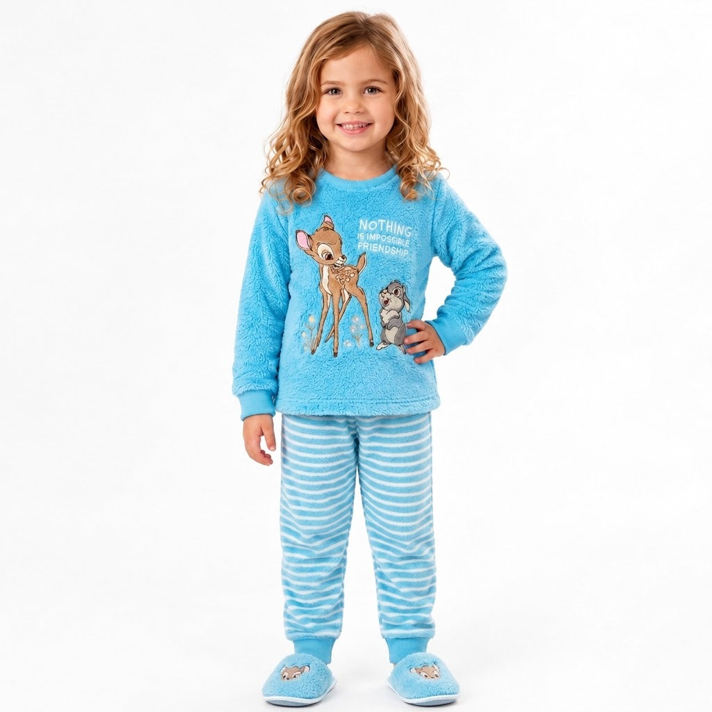 Girls’ Bambi Ultra-Soft Polar Fleece Pajama Set : ZM1-001G