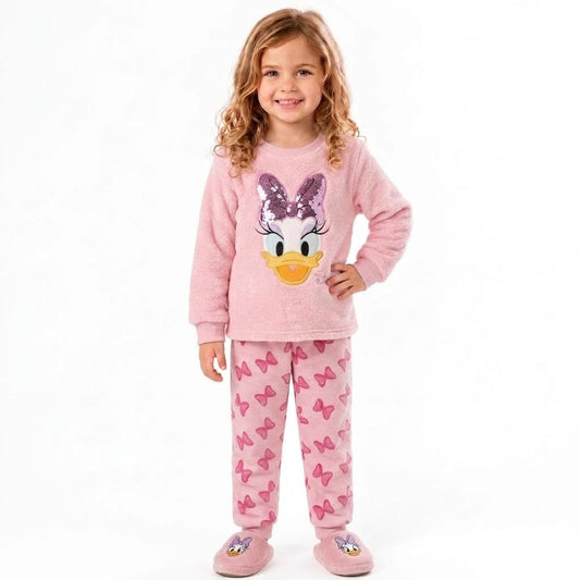 Girls’ Daisy Duck Ultra-Soft Polar Fleece Pajama Set : ZM1-005G