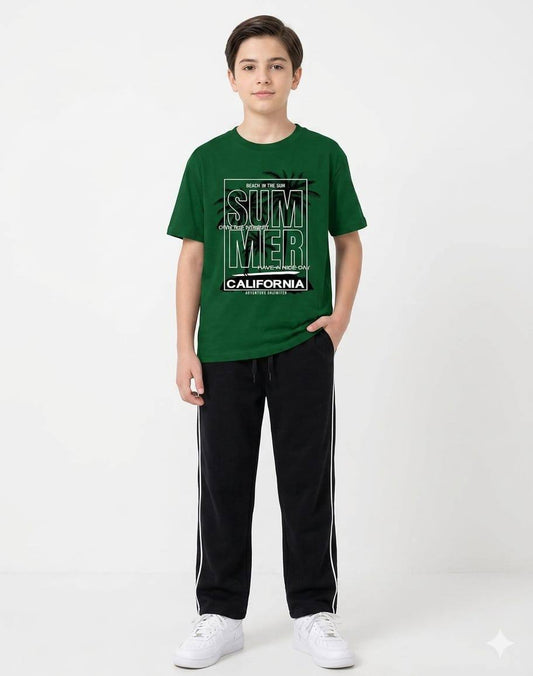 Boys California Summer Set – Green & Black Set CH012B