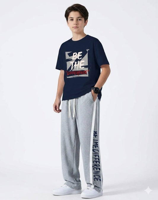 Boys Be The Difference Summer Set – CH011B - Navy & Grey Set CH011B