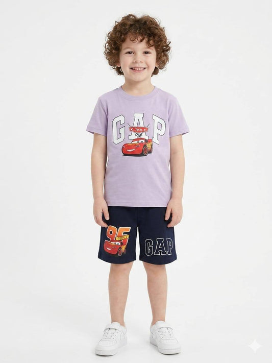 Boys Cars Summer Set – Lavender & Navy
 GAP017B
