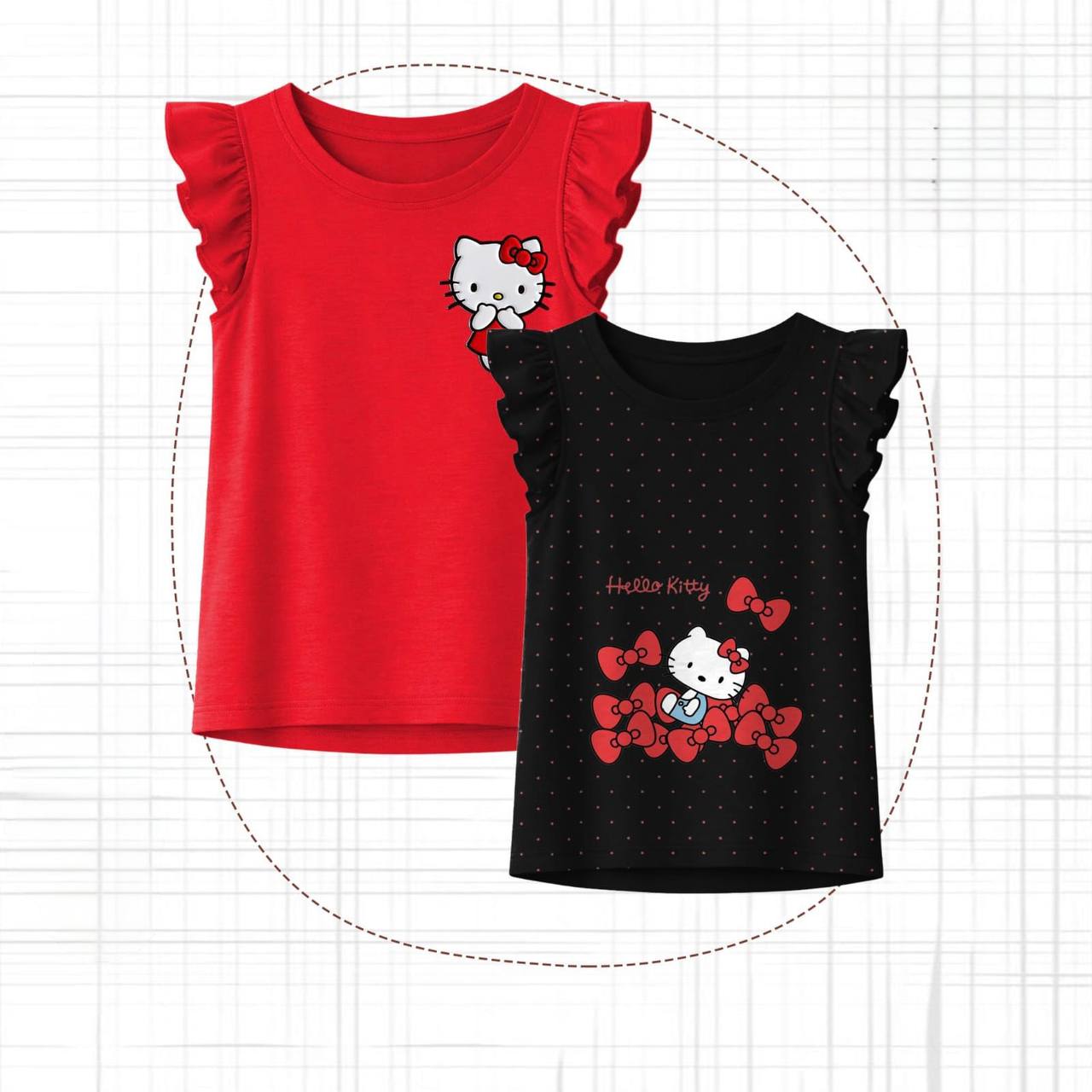 Pack of 2 Hello Kitty Tops