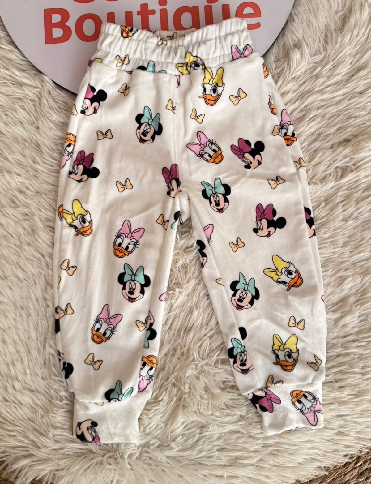Girls' Minnie Mouse Pajama Set | Long Sleeve Cozy Sleepwear  : DB1-005G