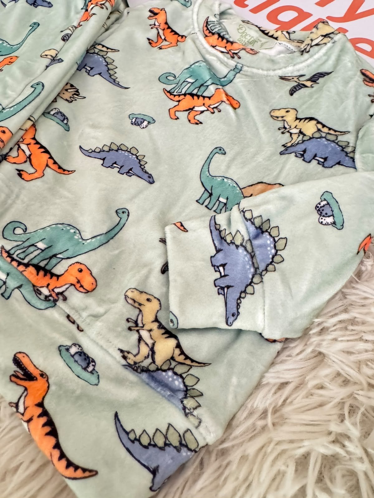 Boys Dinosaur Pajama Set | Long Sleeve Cozy Sleepwear : DB1-002B
