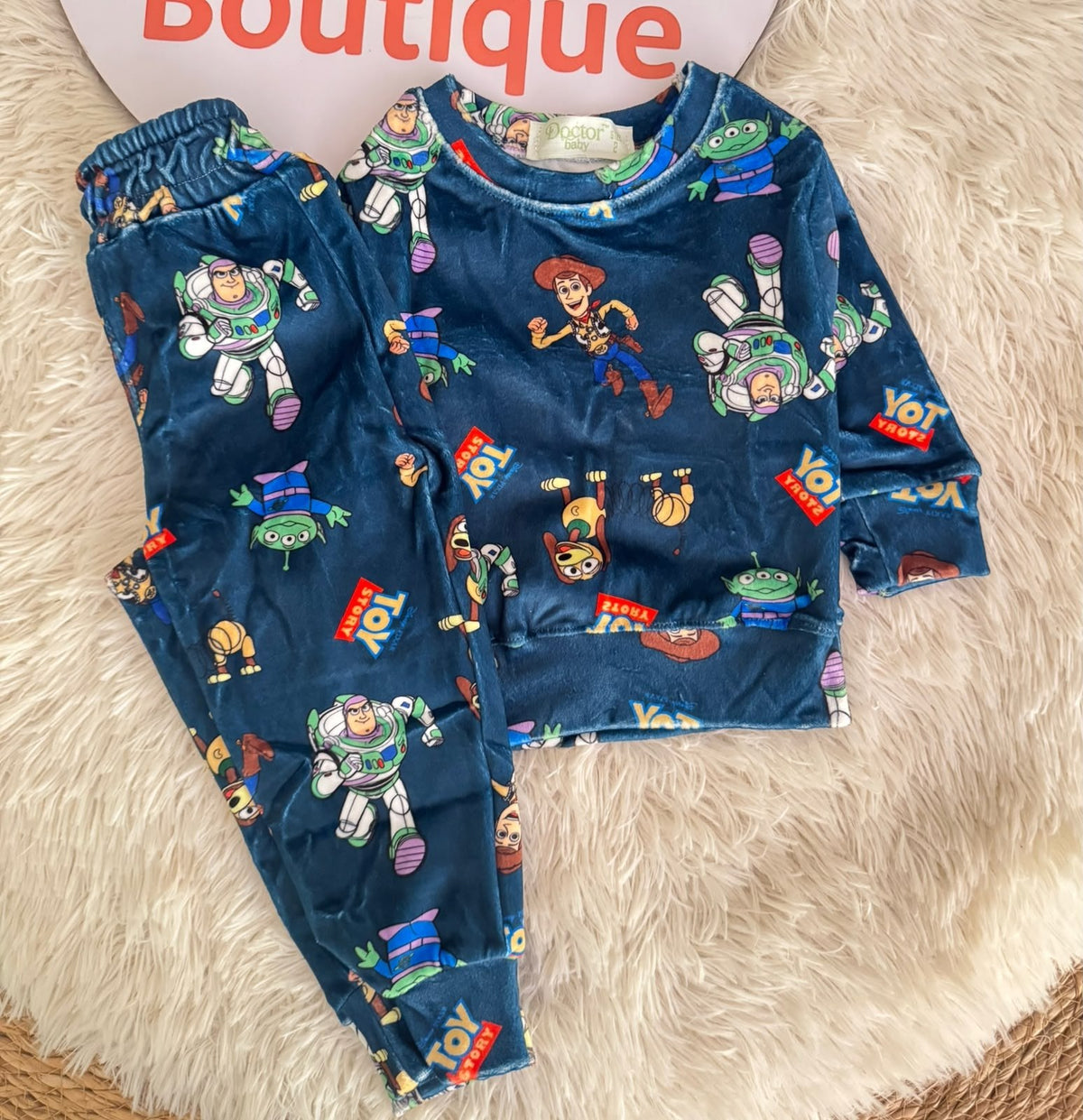 Boys' Toy Story Pajama Set | Long Sleeve Cozy Sleepwear  : DB1-004B
