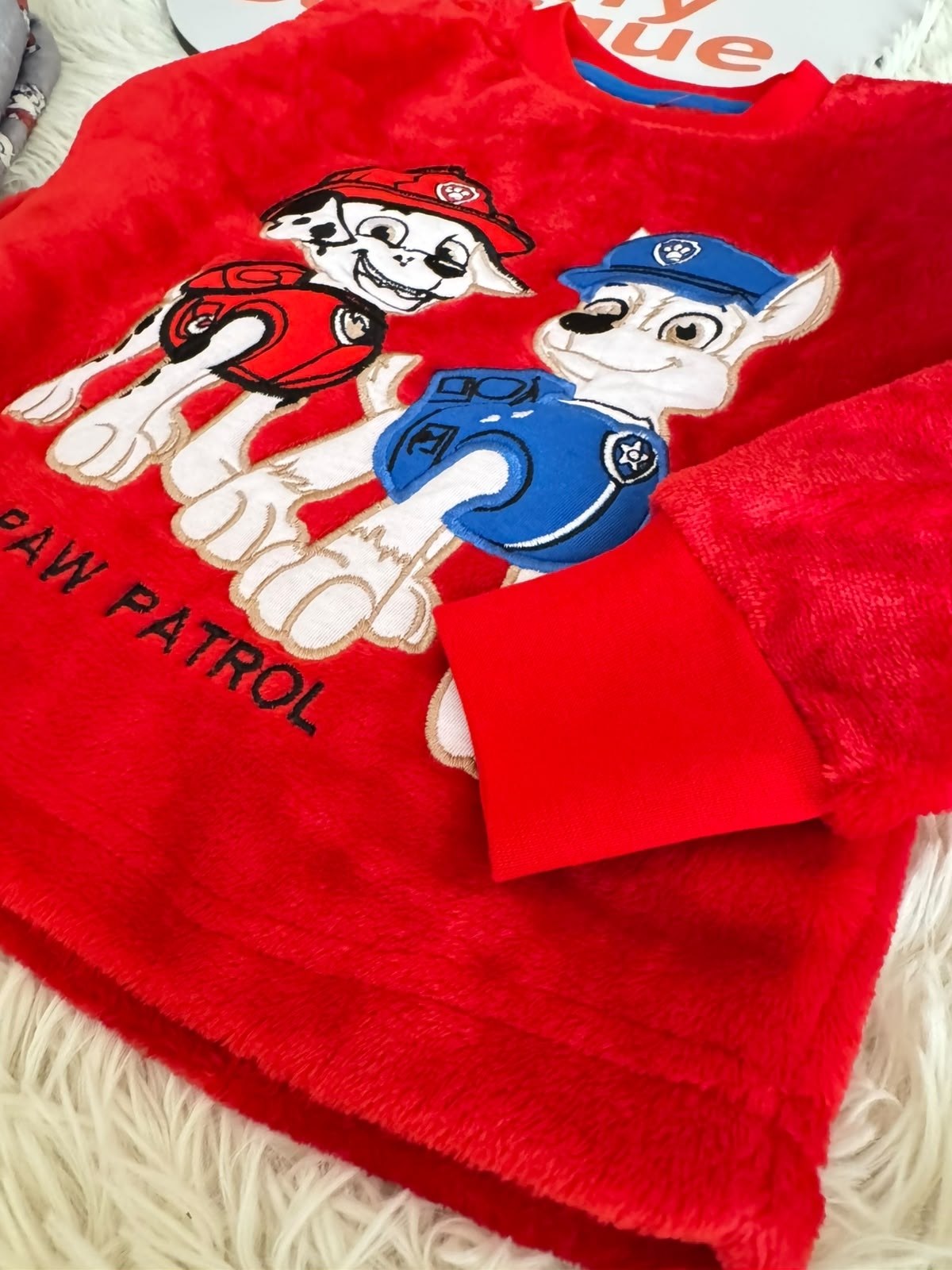 Boys’ Paw Patrol Fleece Pajama Set – Red & Gray Polar Fleece : BN2-002B