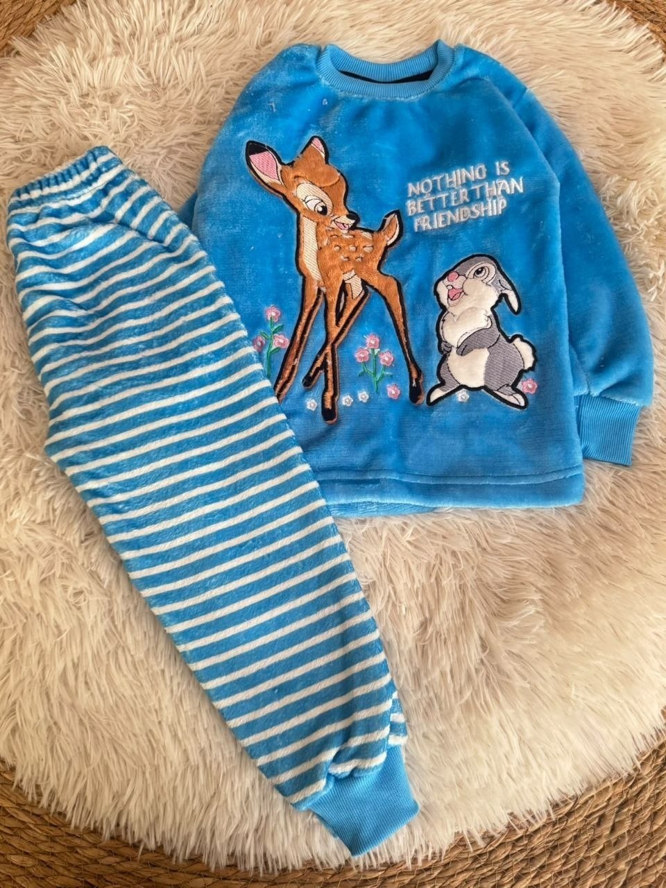Girls’ Bambi Ultra-Soft Polar Fleece Pajama Set : ZM1-001G